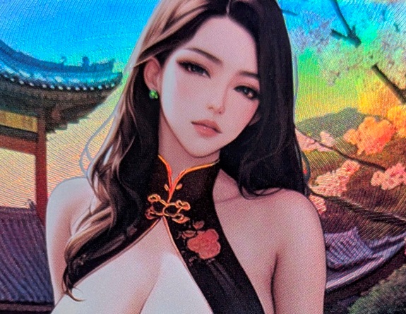 B3P7-8 Holofoil Card - Cheongsam/Qipao Girl