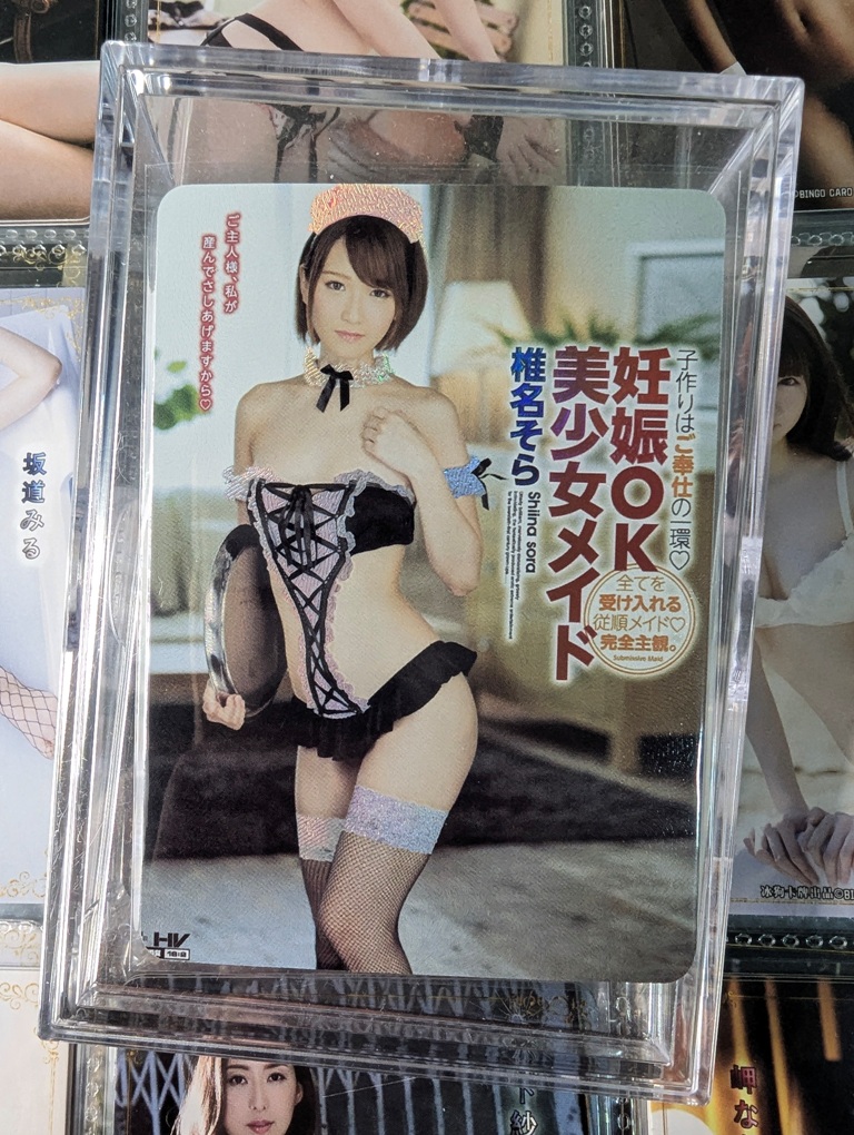 JC8-5 Holofoil JAV DVD Cover Card - Shiina Sora