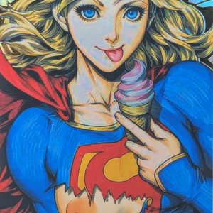 B4P48-2 Holofoil Sexy Card - Portraits -  Super Girl