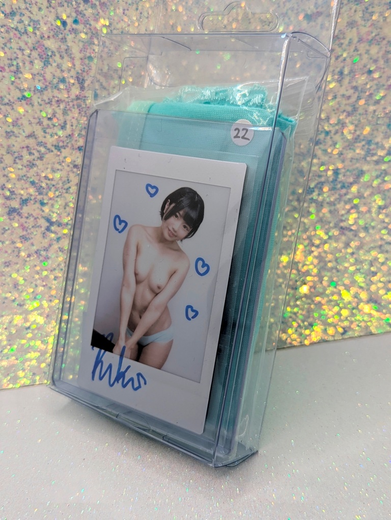 CR - #22 Riku Ichikawa Auto Signed Cheki Pic Photo & Costume Lingerie Panty - Image 2
