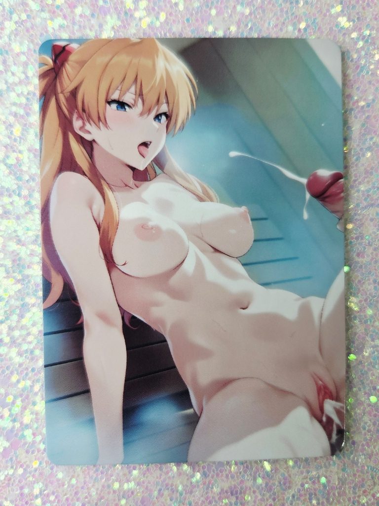 B6P29-3 Glossy Sexy Anime Card - Asuka Langley